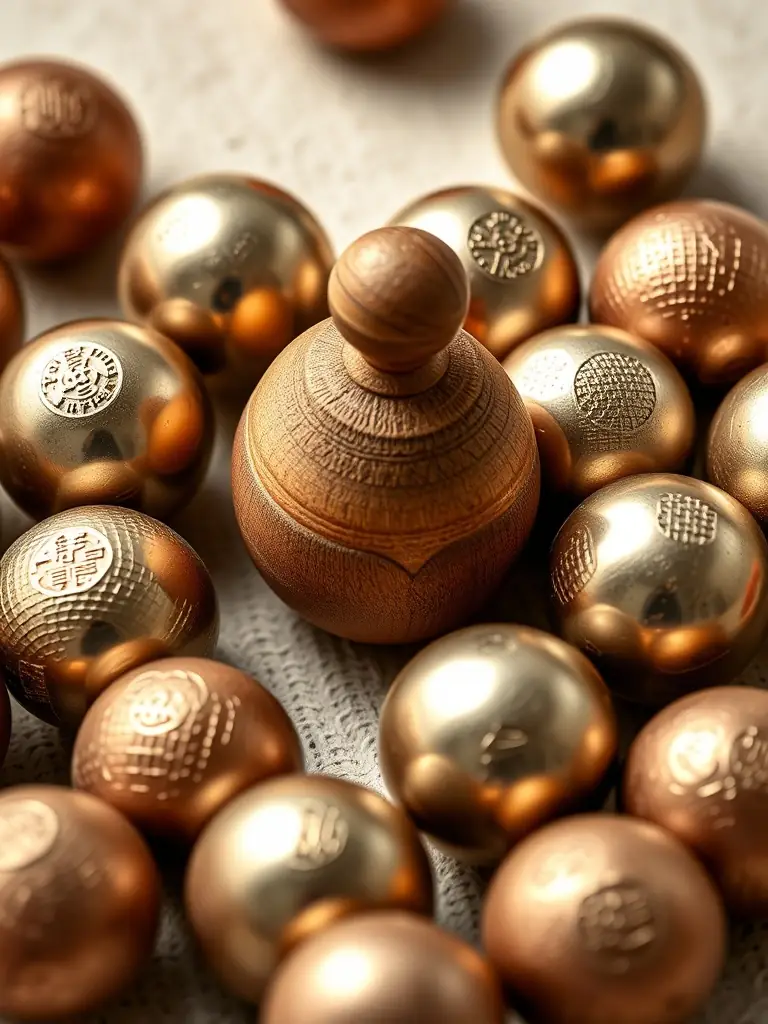 A close-up shot of boules balls clustered near the cochonnet, symbolizing the precision, strategy, and engaging nature of the sport.
